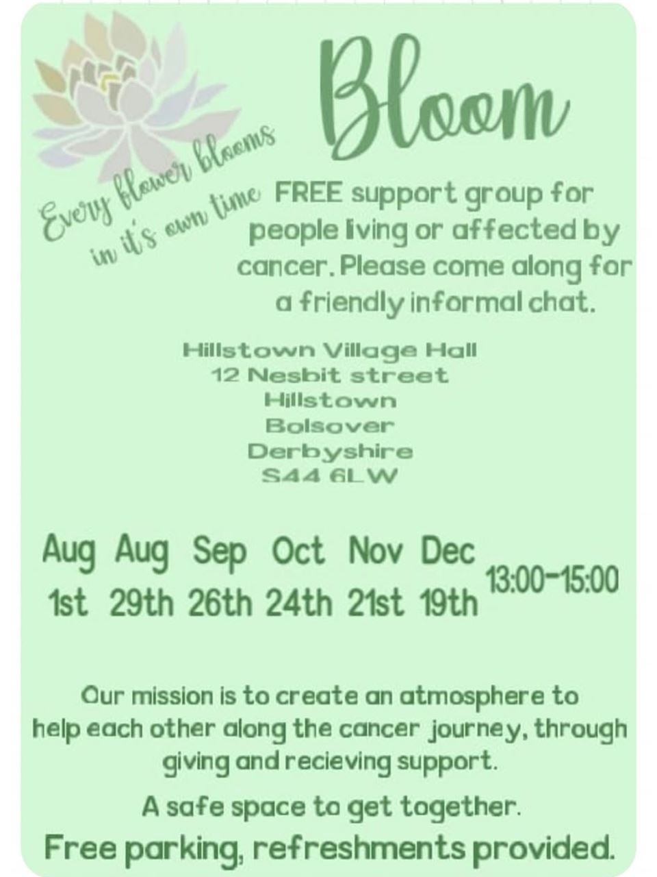 Bloom Cancer Support Group