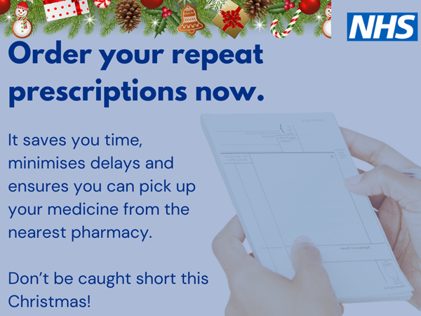 Order Your Repeat Prescriptions Now